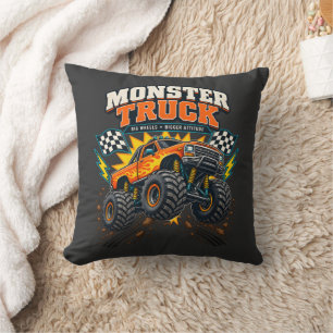 Monster Truck Grote Wielren Meer Attitude Fans Kussen