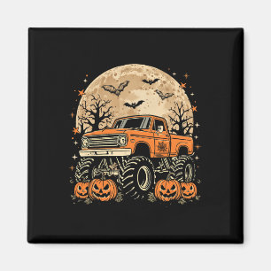 Monster Truck Halloween Jack O Lantern Moon Pumpki Magneet