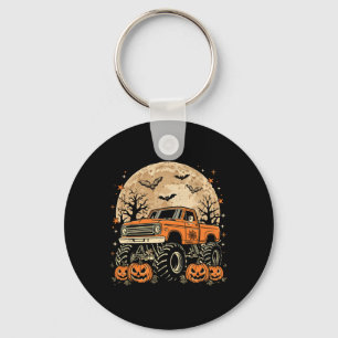 Monster Truck Halloween Jack O Lantern Moon Pumpki Sleutelhanger