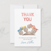 Monster Truck Hartelijk dank | Vrachtpartij Bedankkaart (Voorkant)