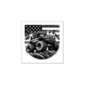 MONSTER TRUCK HOUT KUNST STEMPEL (Afrduk)