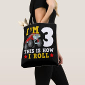 Monster Truck IM 3 This Is How I Roll Birthday Tote Bag (Dichtbij)