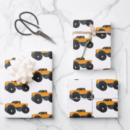 Monster Truck Inpakpapier Vel