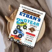 Monster Truck Invitation Monster Truck Birthday Kaart
