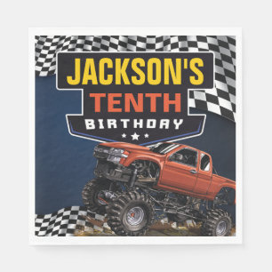 Monster Truck Jam Birthday Party, elke leeftijd Servet