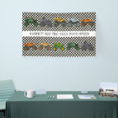 Monster Truck Jam Rally Verjaardag Vinyl Banner (Beurs)