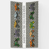 Monster Truck Jam Rally Verjaardag Vinyl Banner (Verticaal)