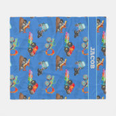 Monster Truck Jam Waterverf Cars Kinder Fleece Deken (Voorkant (Horizontaal))