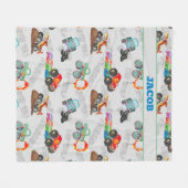 Monster Truck Jam Waterverf Cars Kinder Fleece Deken (Voorkant (Horizontaal))