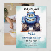 Monster Truck jongen Verjaardag Kaart (Voorkant / Achterkant)