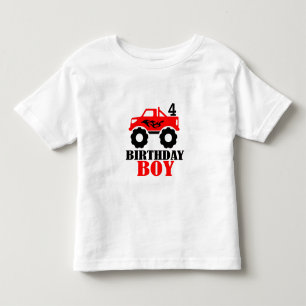 Monster Truck Jongens Leeftijd Verjaardag Kinder Shirts