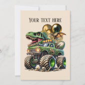 monster truck jongens Verjaardagsfeest aanpasbaar Kaart (Voorkant)