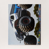 Monster Truck Jump Olieverf, puzzel Legpuzzel (Verticaal)