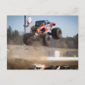 Monster Truck Jumping Briefkaart (Voorkant)