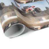 Monster Truck Jumping Cadeaupapier (Rol Hoek)