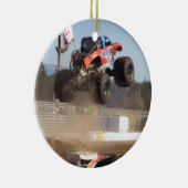 Monster Truck Jumping Keramisch Ornament (Rechts)