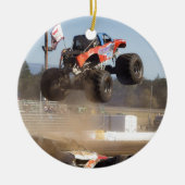 Monster Truck Jumping Keramisch Ornament (Voorkant)