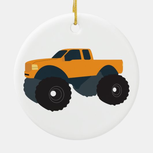Monster Truck Keramisch Ornament (Achterkant)