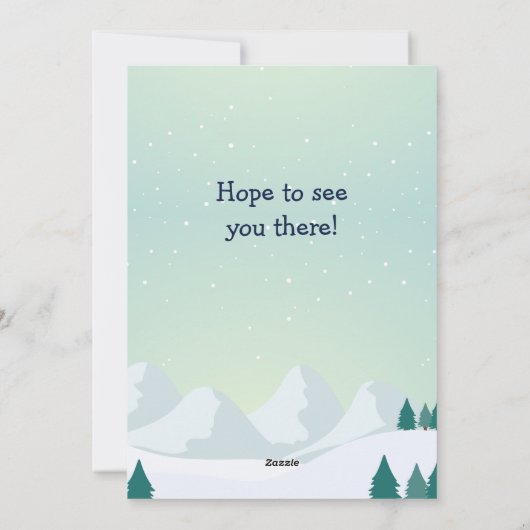 Monster Truck Kerstfeest Uitnodiging (Achterkant)