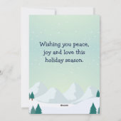 Monster Truck Kerstman Familienaam Feestdagenkaart (Achterkant)