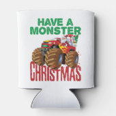 Monster Truck Kerstman Sinterklaas Jongens Peuters Blikjeskoeler (Achterkant)