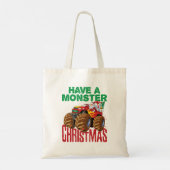 Monster Truck Kerstman Sinterklaas Jongens Peuters Tote Bag (Achterkant)