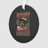 Monster Truck Kerstmis Ornament (voorkant)
