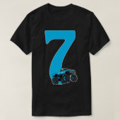 Monster Truck Kids Birthday 7 jaar oud T-shirt (Design voorkant)
