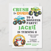 Monster Truck Kids Birthday Party Kaart (Voorkant)