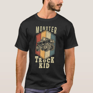 Monster Truck Kind voor jongens Girls Retro T-shirt