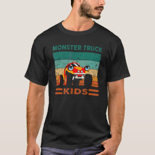 Monster Truck Kinder Retro Style Monster Tru T-shirt
