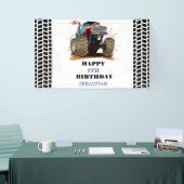 Monster Truck Kinderen verjaardagsfeestje jongen Spandoek (Beurs)