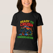 Monster Truck Kindergarten Start Tri-Blend Shirt (Voorkant)