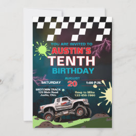 Monster Truck Kinderverjaardag Kaart
