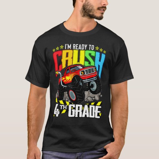 Monster Truck klaar om te verpletteren Vierde Grad T-shirt (Voorkant)