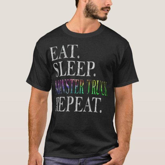 Monster Truck kleurig T-shirt (Voorkant)