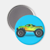 Monster Truck. Koel- en kleurrijke gemodificeerde  Magneet (Voorkant / Achterkant)