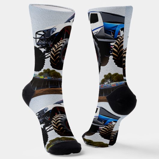 Monster Truck Launch, Crew-Sokken Sokken (Gebogen)