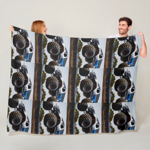 Monster Truck Launch, grote rugzak Fleece Deken