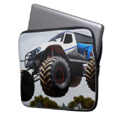 Monster Truck Launch, laptophoes Laptop Sleeve (Voorkant Links)