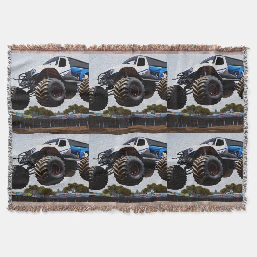 Monster Truck Launch, Throw Blanket Deken (Voorkant)