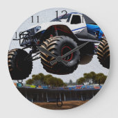 Monster Truck Launch, Wall Clock Grote Klok (Voorkant)
