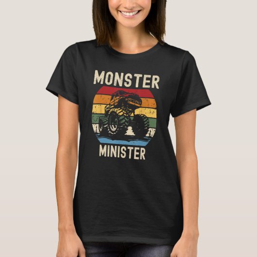 Monster Truck Liefdevolle Minister T-shirt (Voorkant)