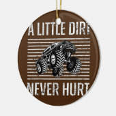 Monster Truck Lover a Little Dirt Nooit Hurt Boy Keramisch Ornament (Links)