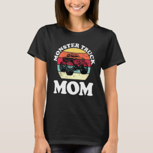  Monster Truck Ma Retro Sunset Engines Wom T-shirt