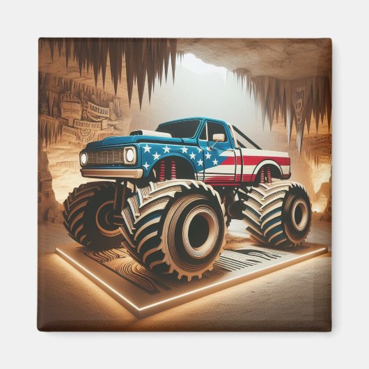 MONSTER TRUCK MAGNEET (Voorkant)