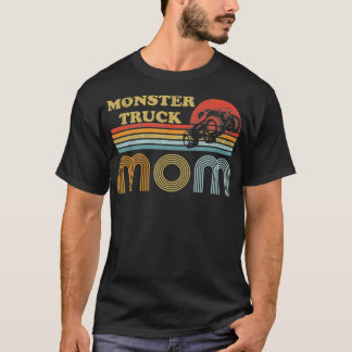 Monster Truck Mam  Sunset Retro Horizon T-shirt