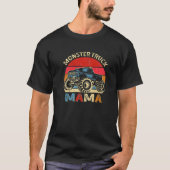 Monster Truck Mama Matching Family Birthday Party T-shirt (Voorkant)
