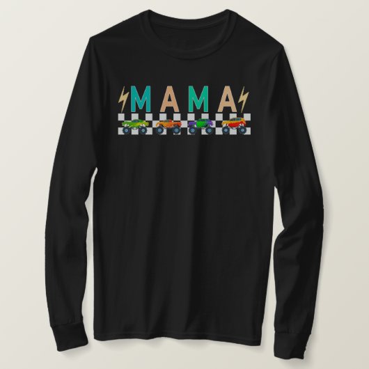 Monster Truck Mama Shirt, Shirt voor zwangere moed (Design voorkant)