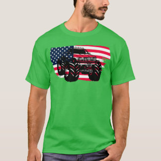 Monster Truck met Amerikaanse vlag T-shirt